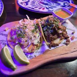 chicken & asada tacos