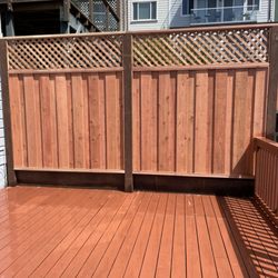 P Langan Construction - Redwood fence