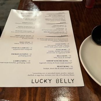 Lucky Belly - Menu - Bars Near Me - Honolulu, Hawaii Lucky Belly - Menu - Bars Near Me - Honolulu, Hawaii