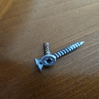 Tuff Shed Austin - Broken rusted screw - General Contractors Near Me - Buda, Texas