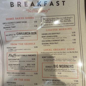 George + Kin's Diner - Menu 4/11/26 - Diners Near Me - Napa, California George + Kin's Diner - Menu 4/11/26 - Diners Near Me - Napa, California