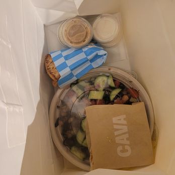 CAVA - Bowl & Pita Chips - Mediterranean Near Me - Brea, California