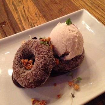 Bread & Barley - Dessert Yum Chocolate Donuts with Horchata Ice Cream - Gastropubs Near Me - Covina, California