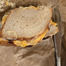 The back side of the sandwich. Not grilled at all.