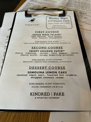 Menu photo 1 Kindred Fare Geneva, NY Menu photo 1 Kindred Fare Geneva, NY