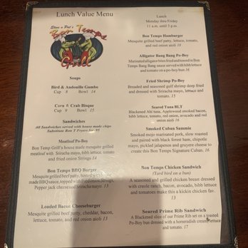 Bon Temps Grill - Cajun/Creole Near Me - Lafayette, Louisiana