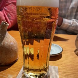 Asahi on draft Asahi on draft
