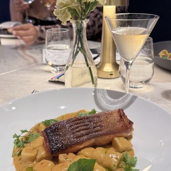 Dahlia - Gnocchi with salmon - Italian Near Me - Vancouver, British Columbia