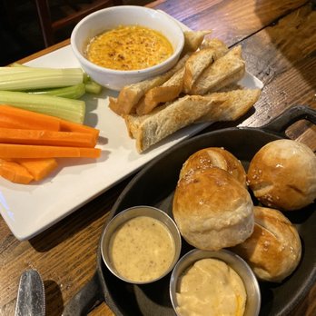 Fox N Hare Brewing Company - Pretzel bites (w/ HOMEMADE honey mustard & beer cheese) & weekly changing dip (jalapeño cheese) - Breweries Near Me - Port Jervis, New York Fox N Hare Brewing Company - Pretzel bites (w/ HOMEMADE honey mustard & beer cheese) & weekly changing dip (jalapeño cheese) - Breweries Near Me - Port Jervis, New York
