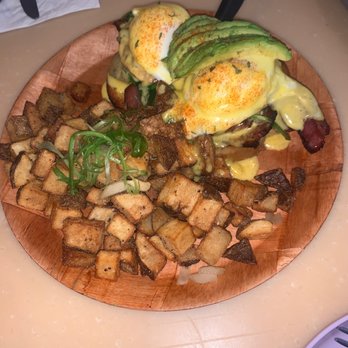 My Cafe - Egg Benedict Bacon and avocado with home style potato - Breakfast & Brunch Near Me - Kapolei, Hawaii My Cafe - Egg Benedict Bacon and avocado with home style potato - Breakfast & Brunch Near Me - Kapolei, Hawaii