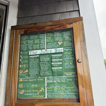 The Juice Bar - Menu - Ice Cream & Frozen Yogurt Near Me - Nantucket, Massachusetts