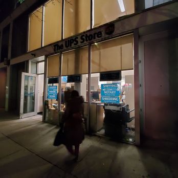 The UPS Store - External view at night - Shipping Centers Near Me - Jackson Heights, New York