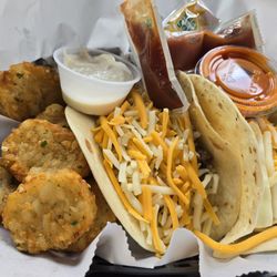 The Wooden Nickel Pub & Grill - Breakfast tacos