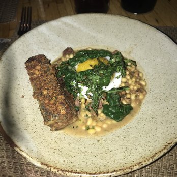 Husk - Duck cassoulet with heirloom peas and egg - American Near Me - Charleston, South Carolina