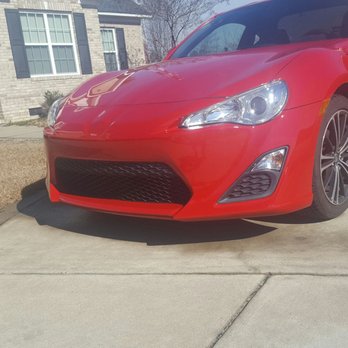 Caliber Collision - Front bumper was de-badged, repaired and repainted after being backed into - Body Shops Near Me - Fayetteville, North Carolina