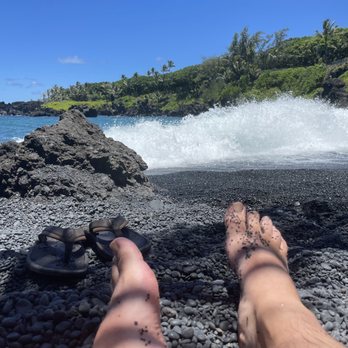 Temptation Tours - Honokalani Black Sand beach - Tours Near Me - Kahului, Hawaii Temptation Tours - Honokalani Black Sand beach - Tours Near Me - Kahului, Hawaii