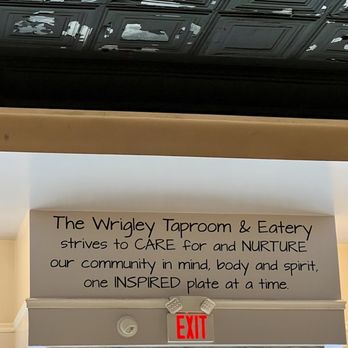 The Wrigley Taproom & Eatery - Sign above front door. - New American Near Me - Corbin, Kentucky The Wrigley Taproom & Eatery - Sign above front door. - New American Near Me - Corbin, Kentucky