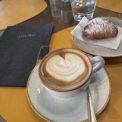 Pan Bernardo - Capuccino and delicious flaky pastry filled with a sweet ricotta