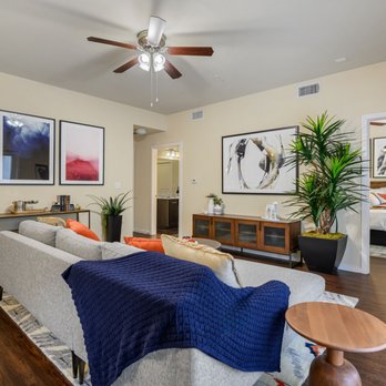 Marquis SoCo - MarquisSoCo-Model-LivingRoomArea - Apartments Near Me - Austin, Texas