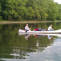 the canoe we rented.