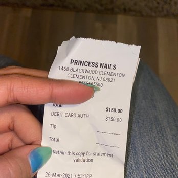 Princess Nails - Btw this is proof of purchase - Nail Salons Near Me - Clementon, New Jersey
