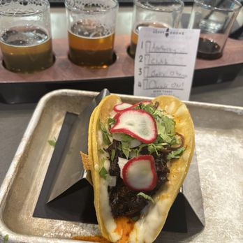 The Hoppy Gnome - Conan the Barbacoa Taco - New American Near Me - Fort Wayne, Indiana