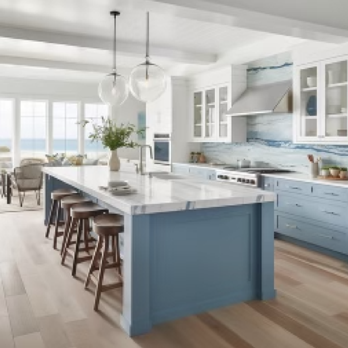 United Constructors - a kitchen with a large island - General Contractors Near Me - Alamo, California
