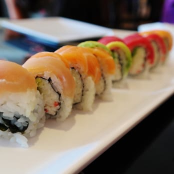 Sushi Kuchi - Rainbow Roll - Japanese Near Me - Carlsbad, California Sushi Kuchi - Rainbow Roll - Japanese Near Me - Carlsbad, California