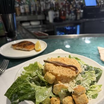 Bon Appetit - Caesar salad with side of salmon - New American Near Me - Dunedin, Florida Bon Appetit - Caesar salad with side of salmon - New American Near Me - Dunedin, Florida