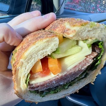 Twisted Sweets and Savory - The Hungarian on jalapeño and cheese chimney bread (sans red onions, which I removed) - Chimney Cakes Near Me - Herndon, Virginia