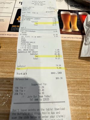 Menu photo 1 Buffalo Wild Wings Yuba City, CA Menu photo 1 Buffalo Wild Wings Yuba City, CA