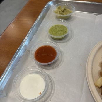 The Kebab Shop - My ranking of the sauces: New Jalapeño Humus, Cilantro Jalapeño, Fire Chili, Original Garlic Yogurt - Mediterranean Near Me - Miramar, Florida The Kebab Shop - My ranking of the sauces: New Jalapeño Humus, Cilantro Jalapeño, Fire Chili, Original Garlic Yogurt - Mediterranean Near Me - Miramar, Florida