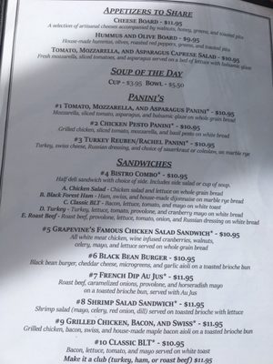Menu photo 3 Grapevine Farms Cobleskill, NY
