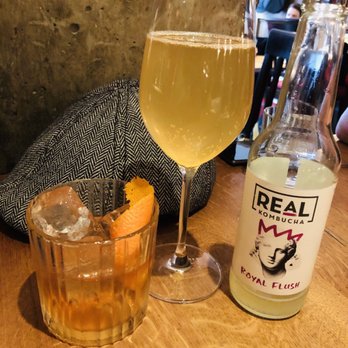 Burger & Lobster - Old Fashioned and kombucha - American Near Me - Mayfair, XGL