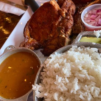 Punta Cana Bar & Grill - Chuleta Aumada Frita / Smoked Pork Chops - Dominican Near Me - Myrtle Beach, South Carolina Punta Cana Bar & Grill - Chuleta Aumada Frita / Smoked Pork Chops - Dominican Near Me - Myrtle Beach, South Carolina