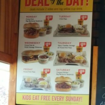 Dickey's Barbecue Pit - Daily specials, always handy to know. Good amoint of food for a darn good price! - Barbeque Near Me - Westminster, Colorado Dickey's Barbecue Pit - Daily specials, always handy to know. Good amoint of food for a darn good price! - Barbeque Near Me - Westminster, Colorado