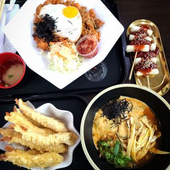 Dami K-food - Koren Cheese Ramen, Shrimp Tempura, Pork belly kimchi fried rice, sottok sottok - Korean Near Me - Los Angeles, California