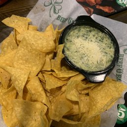Spinach dip and chips Spinach dip and chips