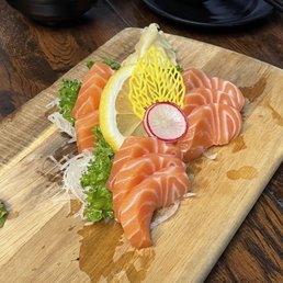 Salmon sashimi