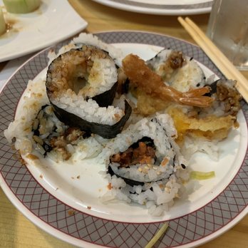 Koji Sushi - All the rice that I had to take out of the rolls because they were gigantic - too much rice - Sushi Bars Near Me - McKinney, Texas