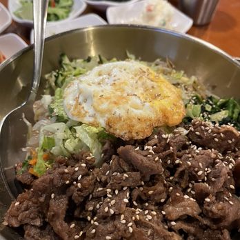 Minari - Beef bibimbap ($24) - Korean Near Me - San Bruno, California Minari - Beef bibimbap ($24) - Korean Near Me - San Bruno, California