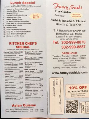 Menu photo 2 Fancy Sushi Wilmington, DE