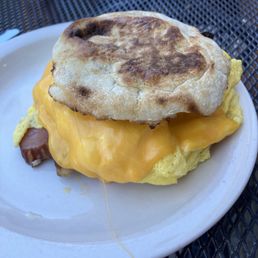 Breakfast sandwich with ham