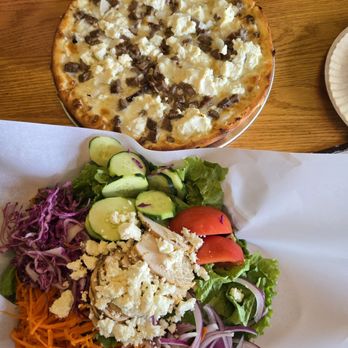 Undercover Eggplant - White pizza with meatballs and blackened chicken salad. - Sandwiches Near Me - Oneonta, New York Undercover Eggplant - White pizza with meatballs and blackened chicken salad. - Sandwiches Near Me - Oneonta, New York