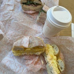 Egg and cheese and salmon lox Egg and cheese and salmon lox