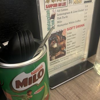 Kampong Ah Lee - Drink menu - Malaysian Near Me - Edinburgh, EDH