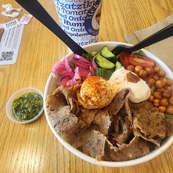Nick the Greek - Beef/lamb gyro Mediterranean bowl - Greek Near Me - castro valley, California Nick the Greek - Beef/lamb gyro Mediterranean bowl - Greek Near Me - castro valley, California