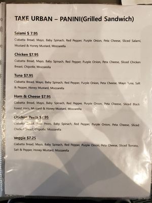 Menu photo 4 TAKE URBAN Vancouver, BC