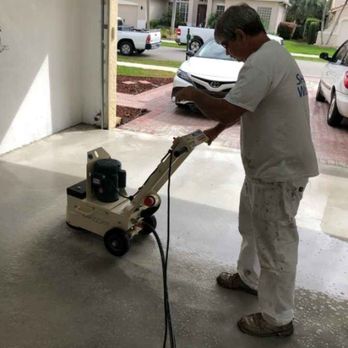 Brian Fitzgerald - Grinding garage floor, to paint epoxy on floor - Painters Near Me