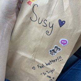 Bag that contained her medicine.